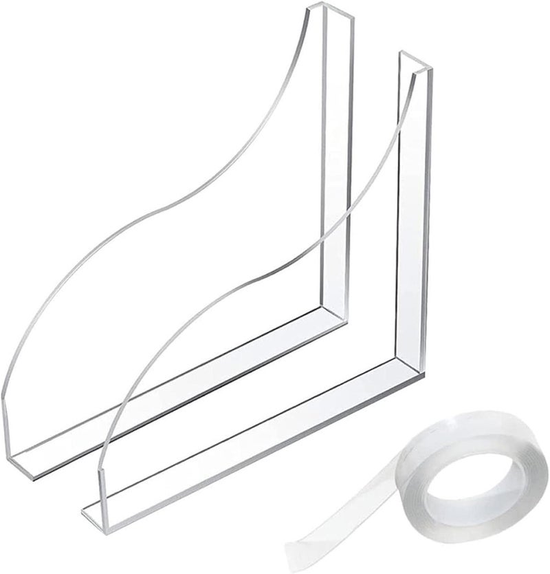 woobles 10 Pcs Shower Water Guard,Arcylic Tub Corner Guard For Kids | Thickened Bathroom Bath Tub Splash Guards With Super Tape For Restroom Bathroom - Image 1